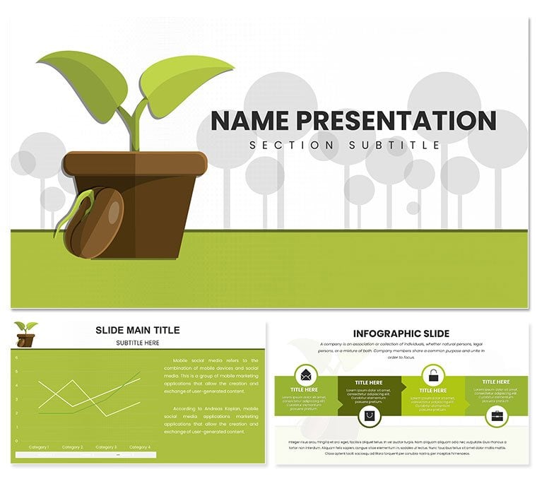 Eco-Friendly Growth: A Sustainable Future PowerPoint Template