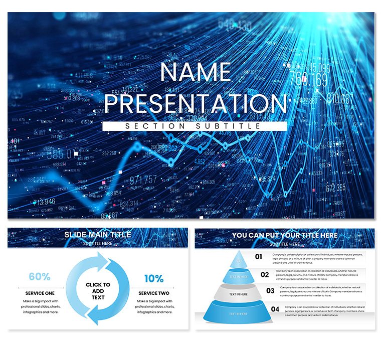 Data Financial PowerPoint template