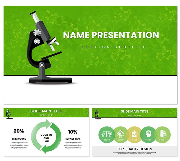 Chemistry Lessons template for PowerPoint Presentation