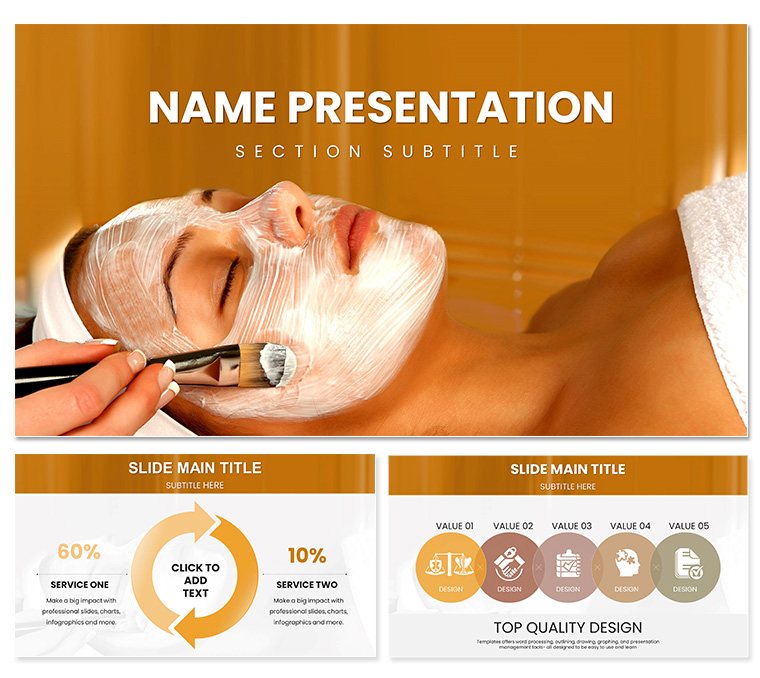 DIY Face Mask Spa PowerPoint Template | Create Natural Face Masks at Home