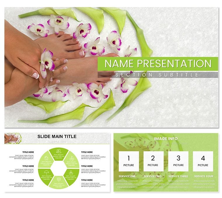 Sole Soothe SPA Foot Treatment PowerPoint Template