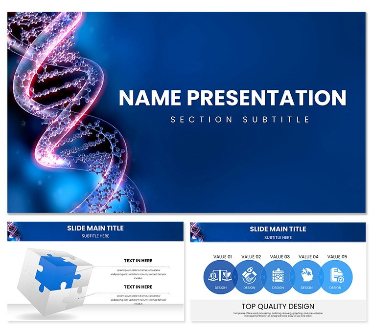 Create Stunning DNA Genome Presentations with Our PowerPoint Template