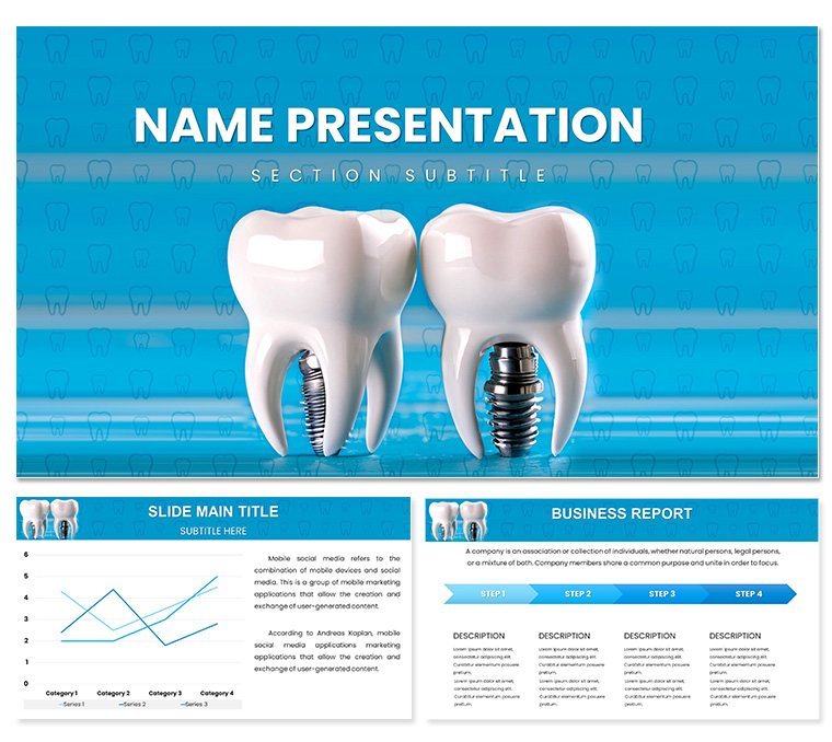 Enhance Your Dental Presentations with the Dental Implant PowerPoint Template