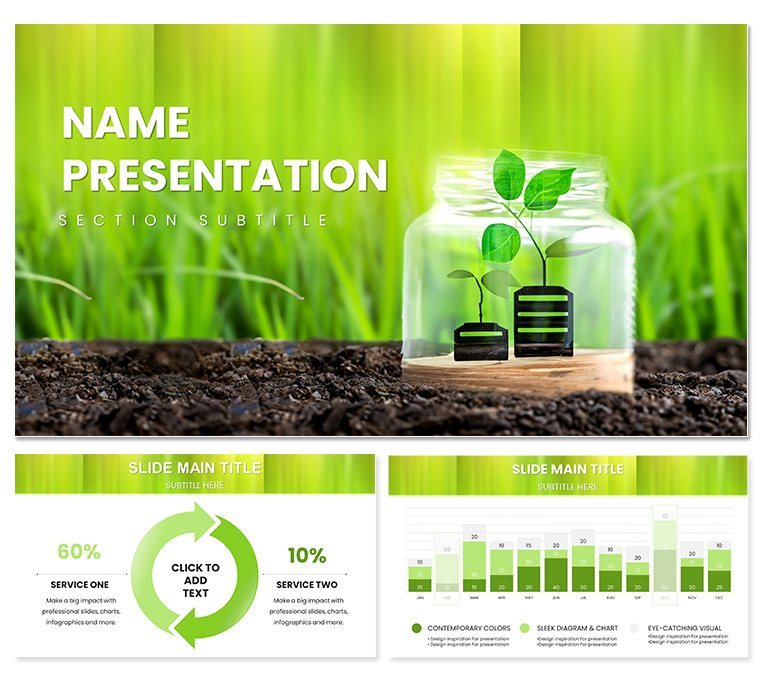 Conservation Ecology PowerPoint Template, PPTX
