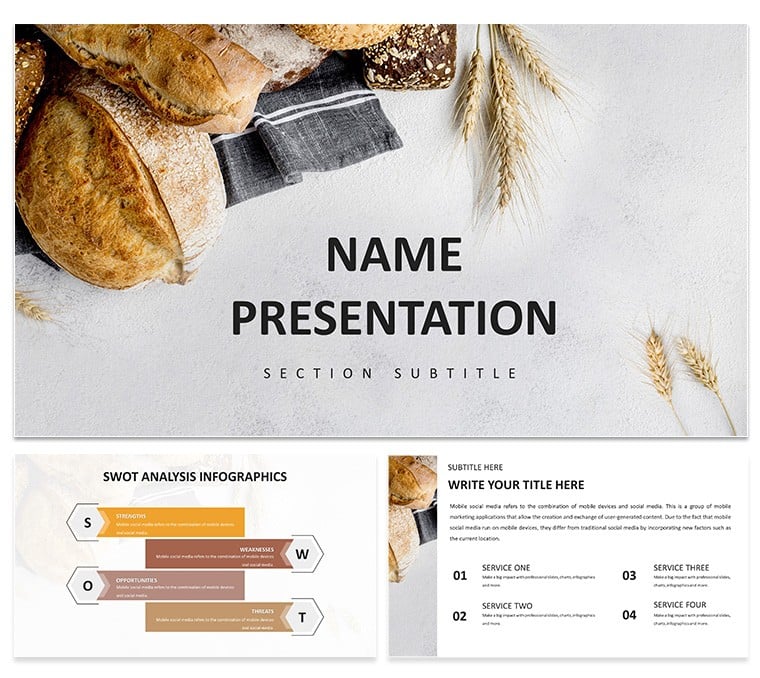 Baking Bread PowerPoint Template: Presentation
