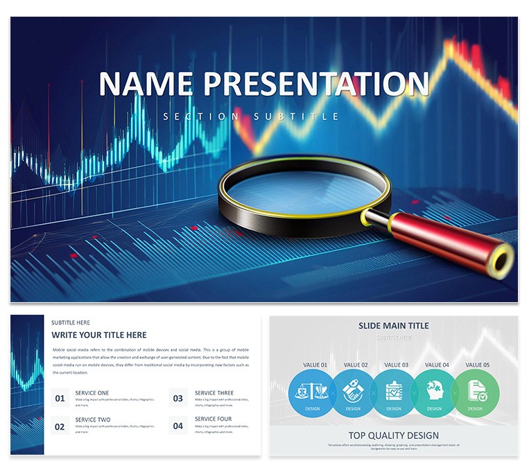 Financial Analytics PowerPoint Template with Data Visualization