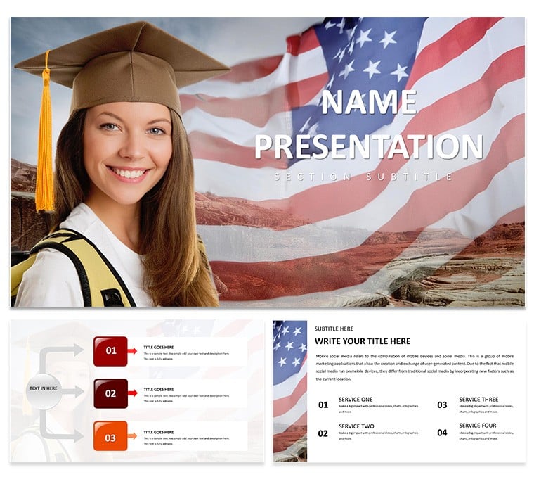 Education USA PowerPoint Template: Presentation