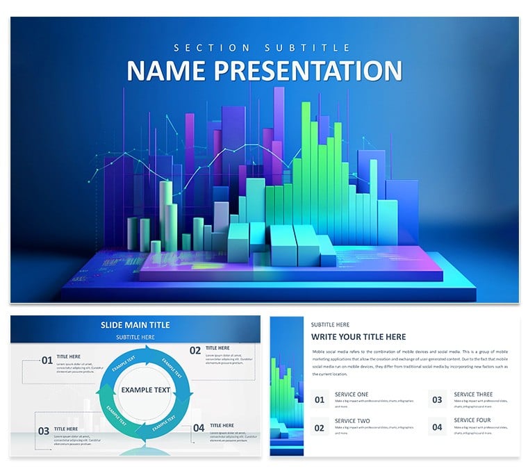 Business Graph PowerPoint Template: Presentation