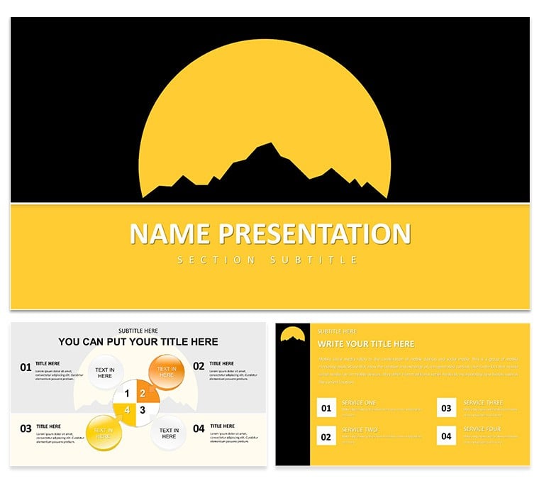 New Beginnings PowerPoint Template: Design Presentation