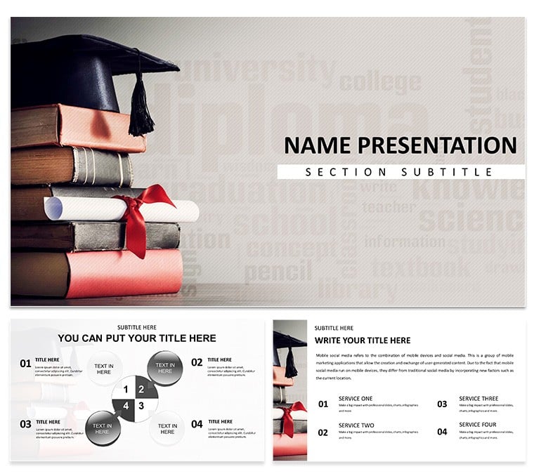 Knowledge and Wisdom PowerPoint Template: Education Presentation
