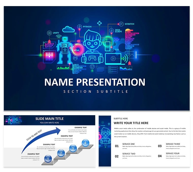 World Programming PowerPoint Template: Presentation