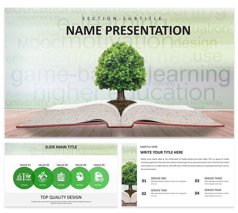 Source of Knowledge PowerPoint Template: Presentation