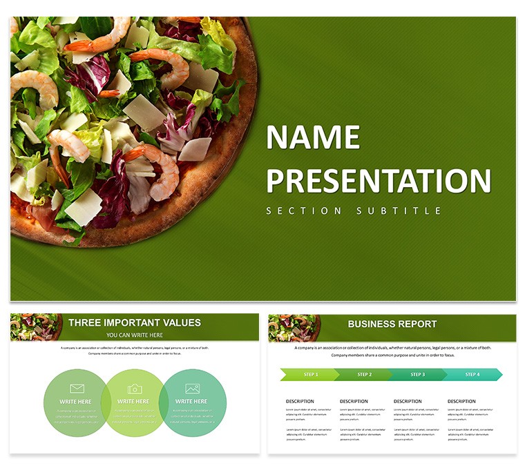 Pizza-Perfect PowerPoint Template for Presentation