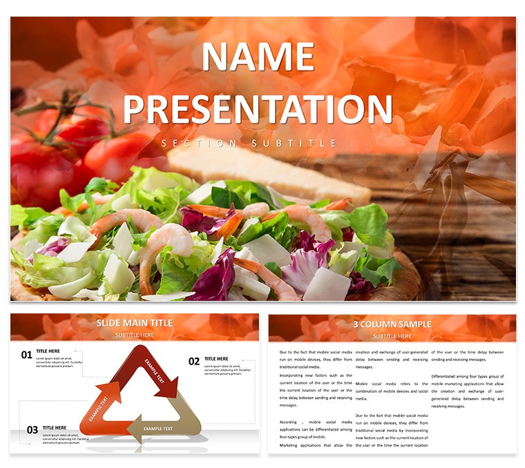 Food Industry PowerPoint Template for Presentation