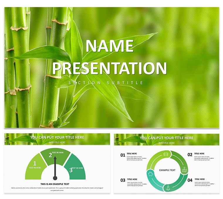 Bamboo PowerPoint Template - Download Design Presentation, PPTX