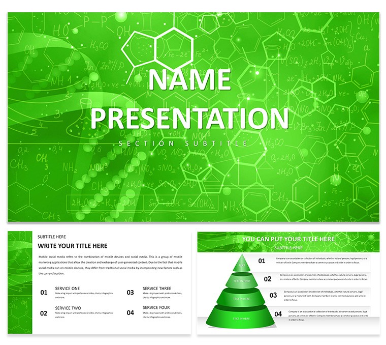 Molecular Structure Education PowerPoint Presentation Template - Download Free