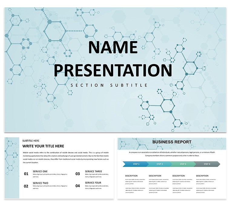 Chemistry Molecular Structure PowerPoint Presentation Template