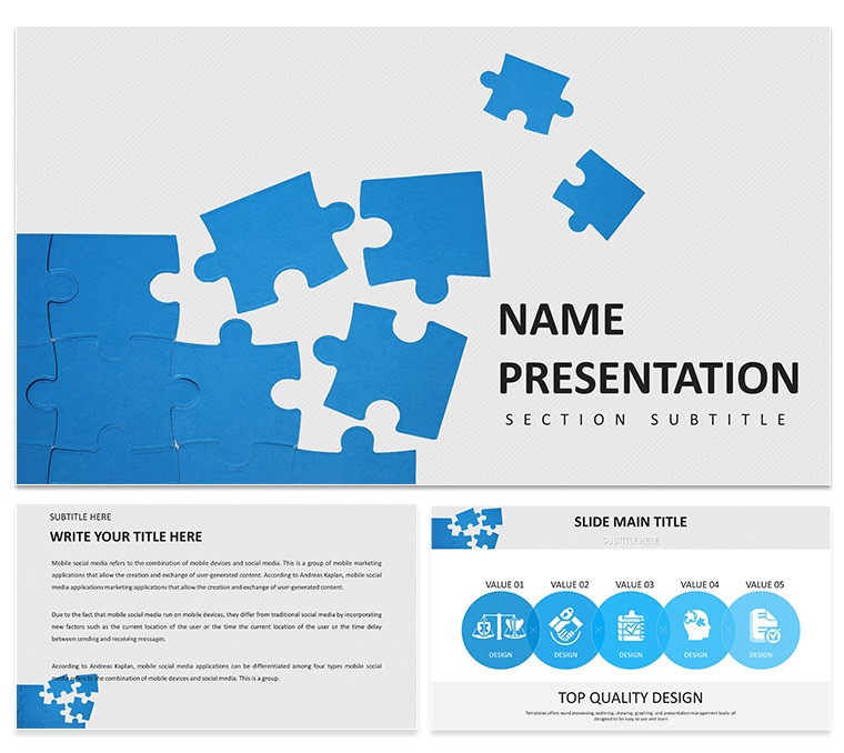 Unified Solutions PowerPoint Template Presentation