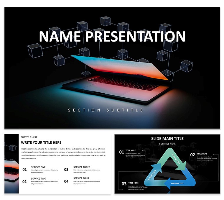 Digital Solutions PowerPoint Template for Presentation