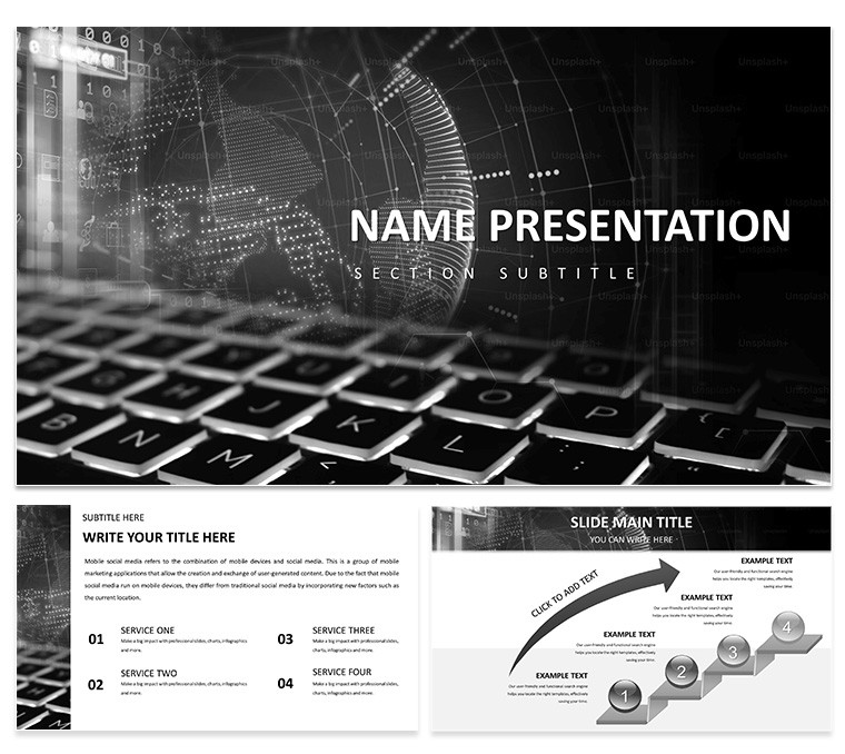 Tech Innovation PowerPoint Template for Presentation