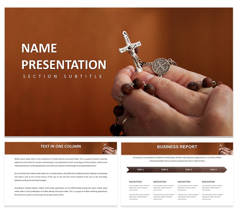 Path to Enlightenment PowerPoint Template for Religious Presentation