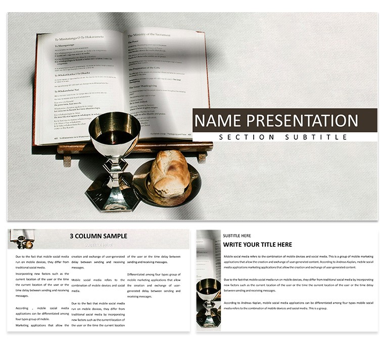 Divine Liturgy PowerPoint Template for Religious Presentation