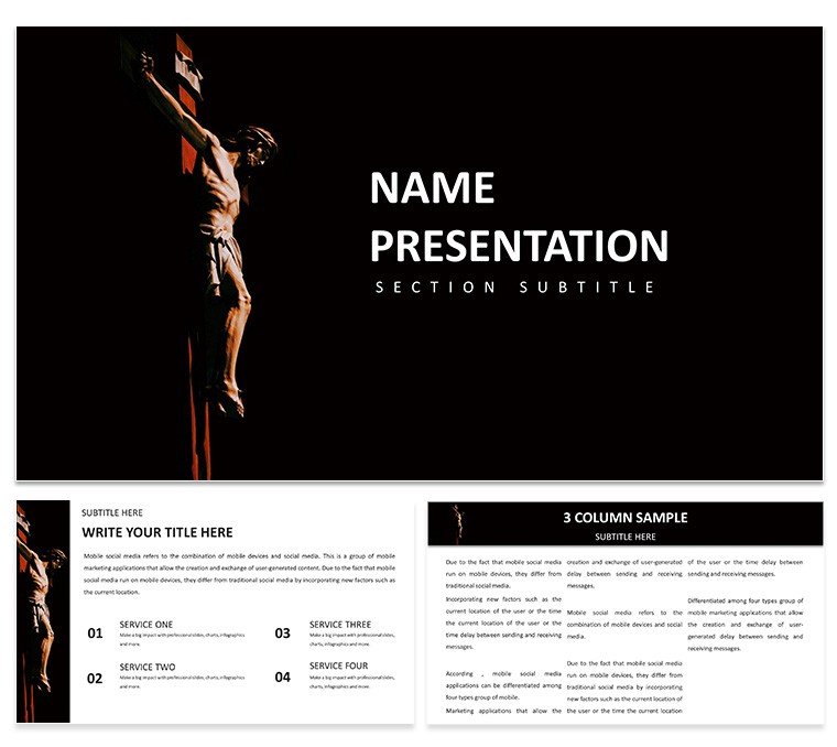 Divine Sacrifice PowerPoint Presentation Template