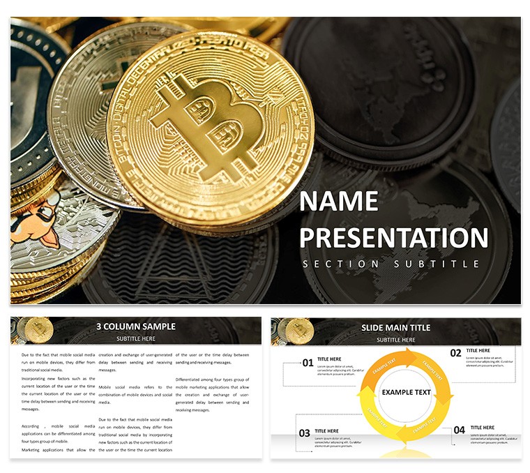 Investing in Cryptocurrencies PowerPoint Template Presentation