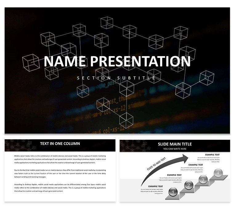 Structure Blockchain Technology PowerPoint PPT Template | Presentation