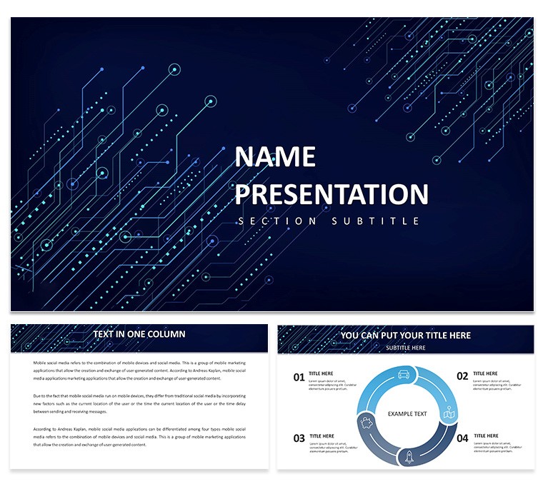 Digital Transformation PowerPoint Template with Diagrams, Download Free PPT