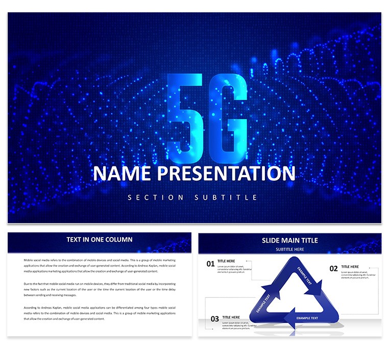 5G Technology PowerPoint Template, Download Free PPT