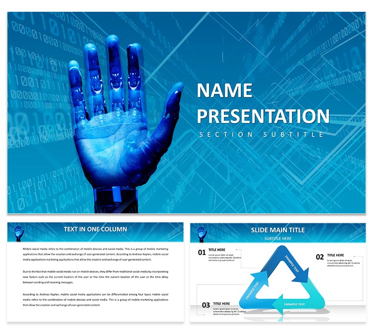 Artificial Intelligence and Future of Work PowerPoint Template - Download PPT