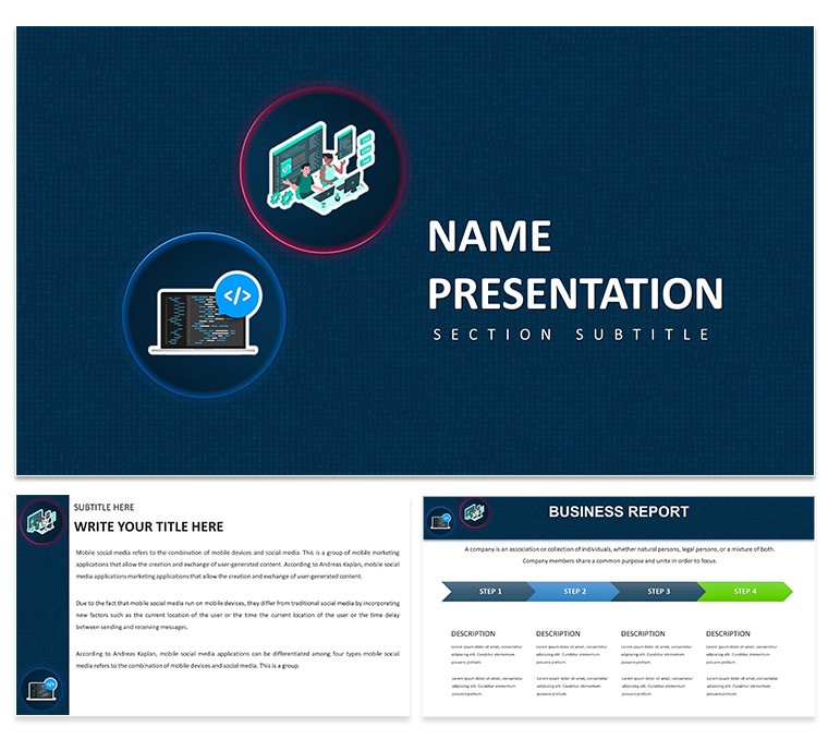 Technology Innovation PowerPoint Template, PPT Download