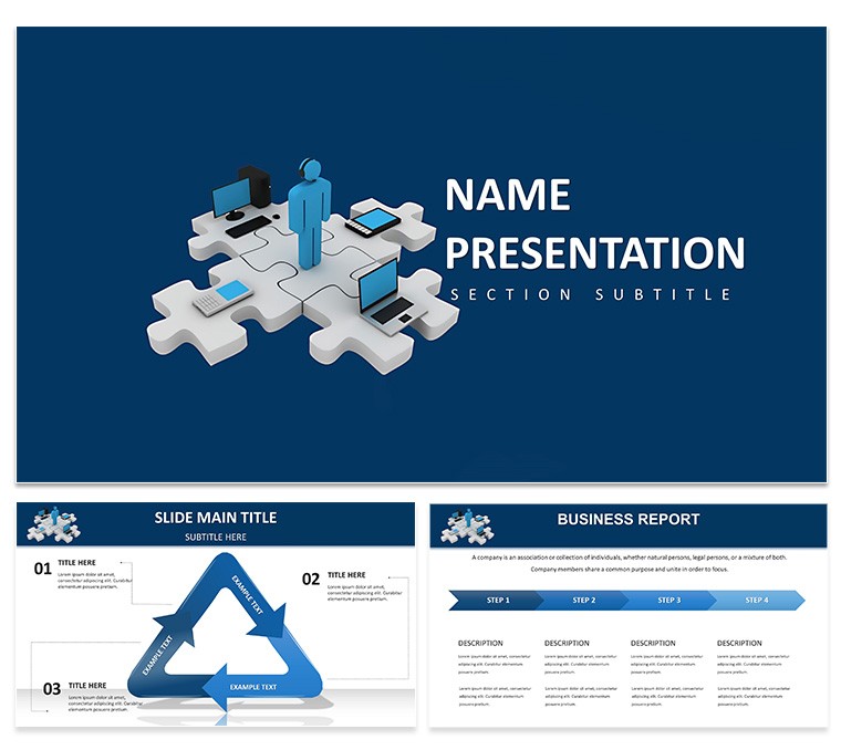 Team Collaboration PowerPoint Template, PPT Download