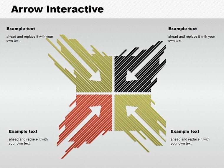 Arrows Interactive PowerPoint shape Presentation