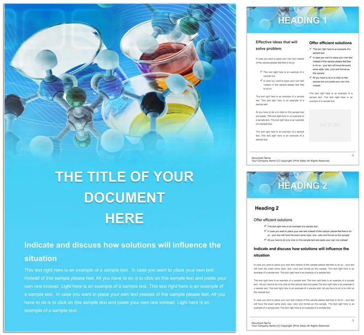 Chemical Word Document Designs