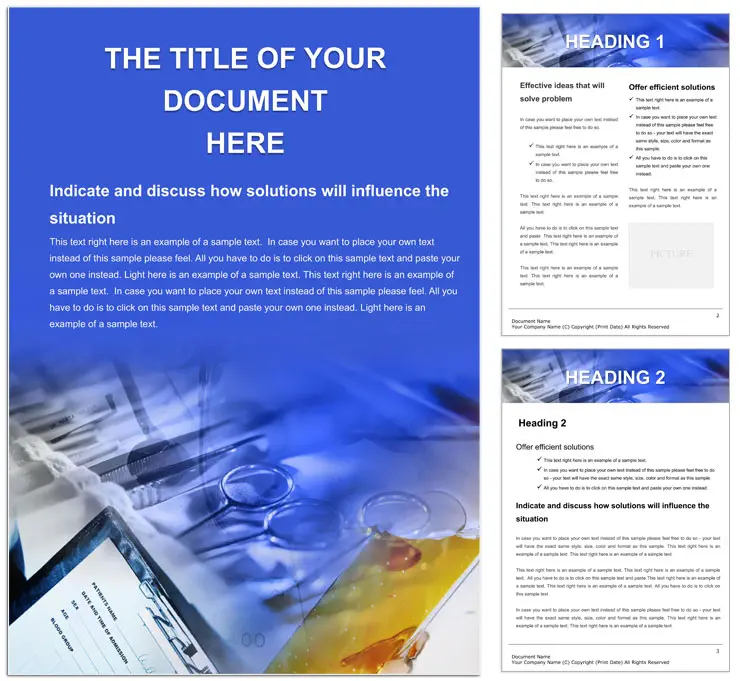 Medical Word Document Template: Professional Design for Your Healthcare Needs