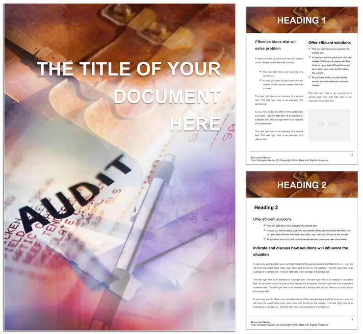Audit Business Word templates