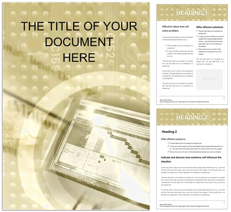 Currency Trading Word document Template