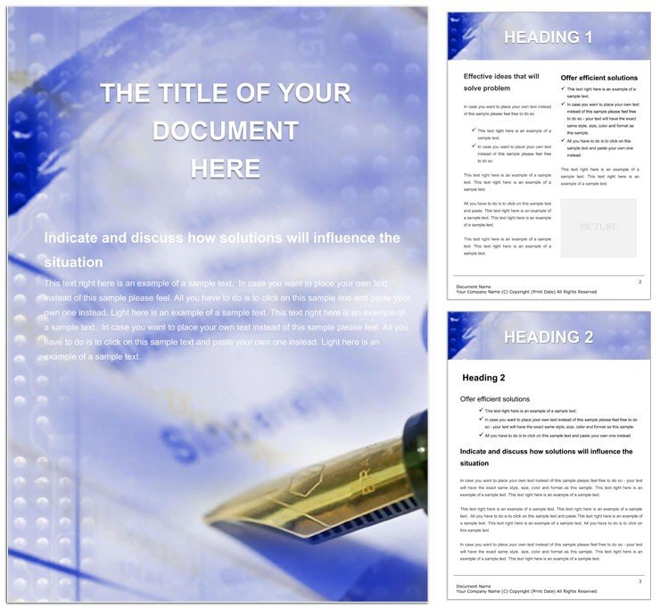 Documents legal Word document template