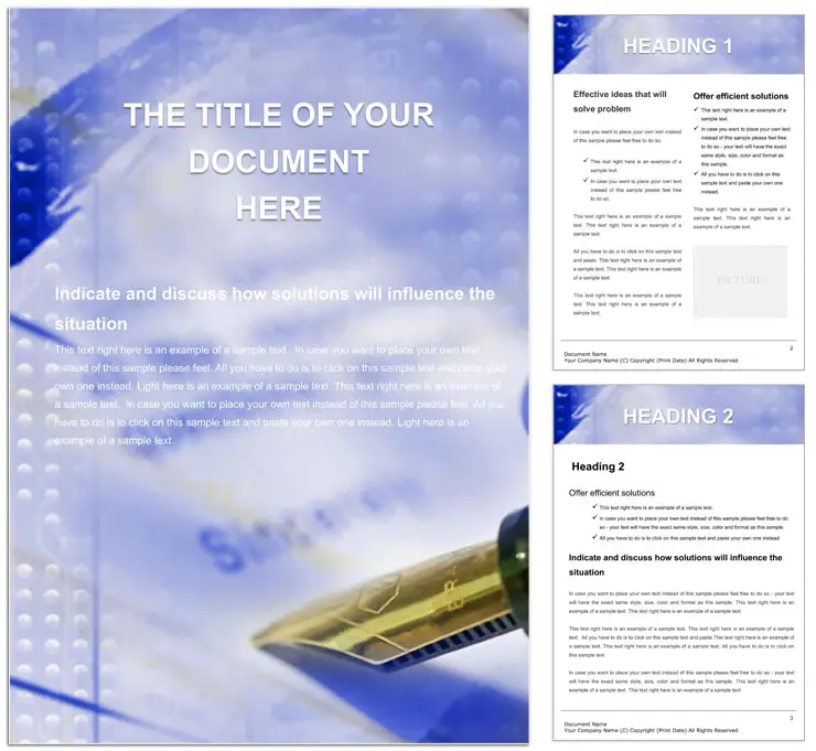 Professional Legal Word Document Template - Download Now