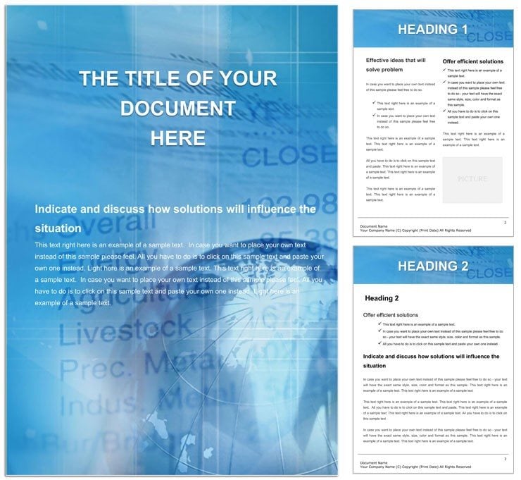 Information Word document template