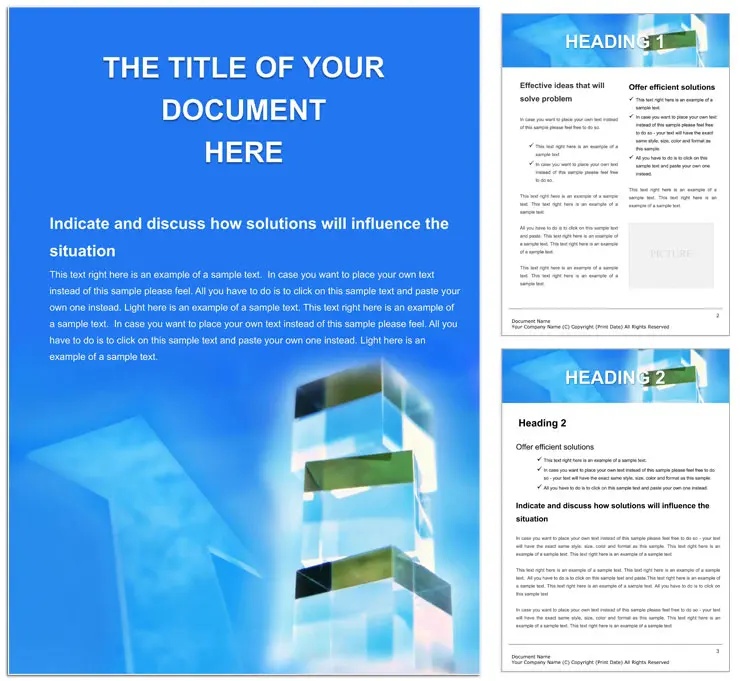 Business Opportunities Word Document Template - Download Now