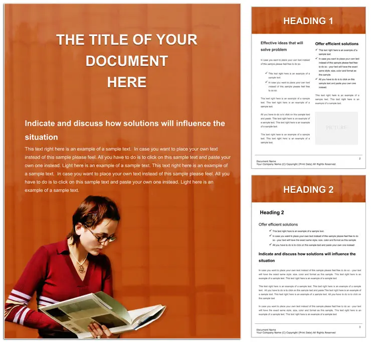 Library Resource Word Template | Education Document