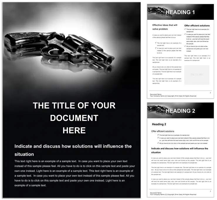 Firearms Word document template