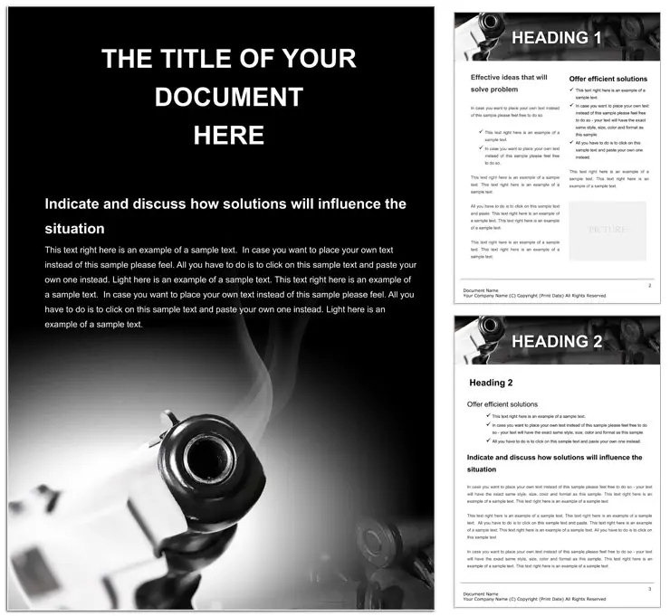 Weapons for Protection Word Template Document