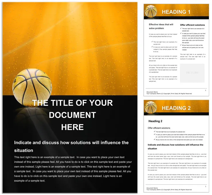 Sports ball Word templates - Sports Templates Word