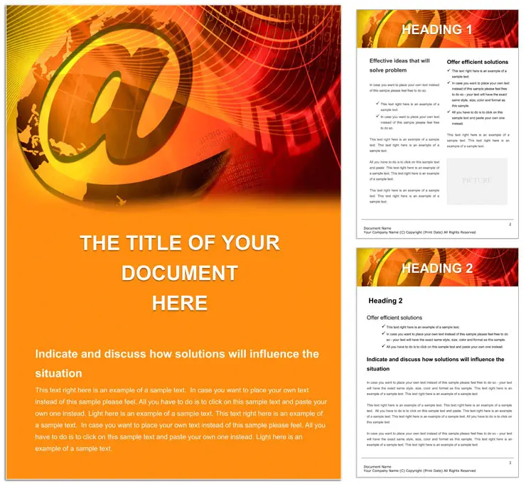 EMail Word document template design