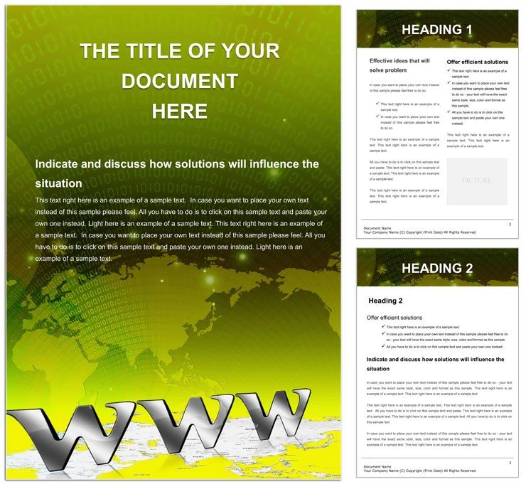 World Wide Web Word template