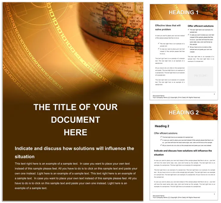 Planet Word document template